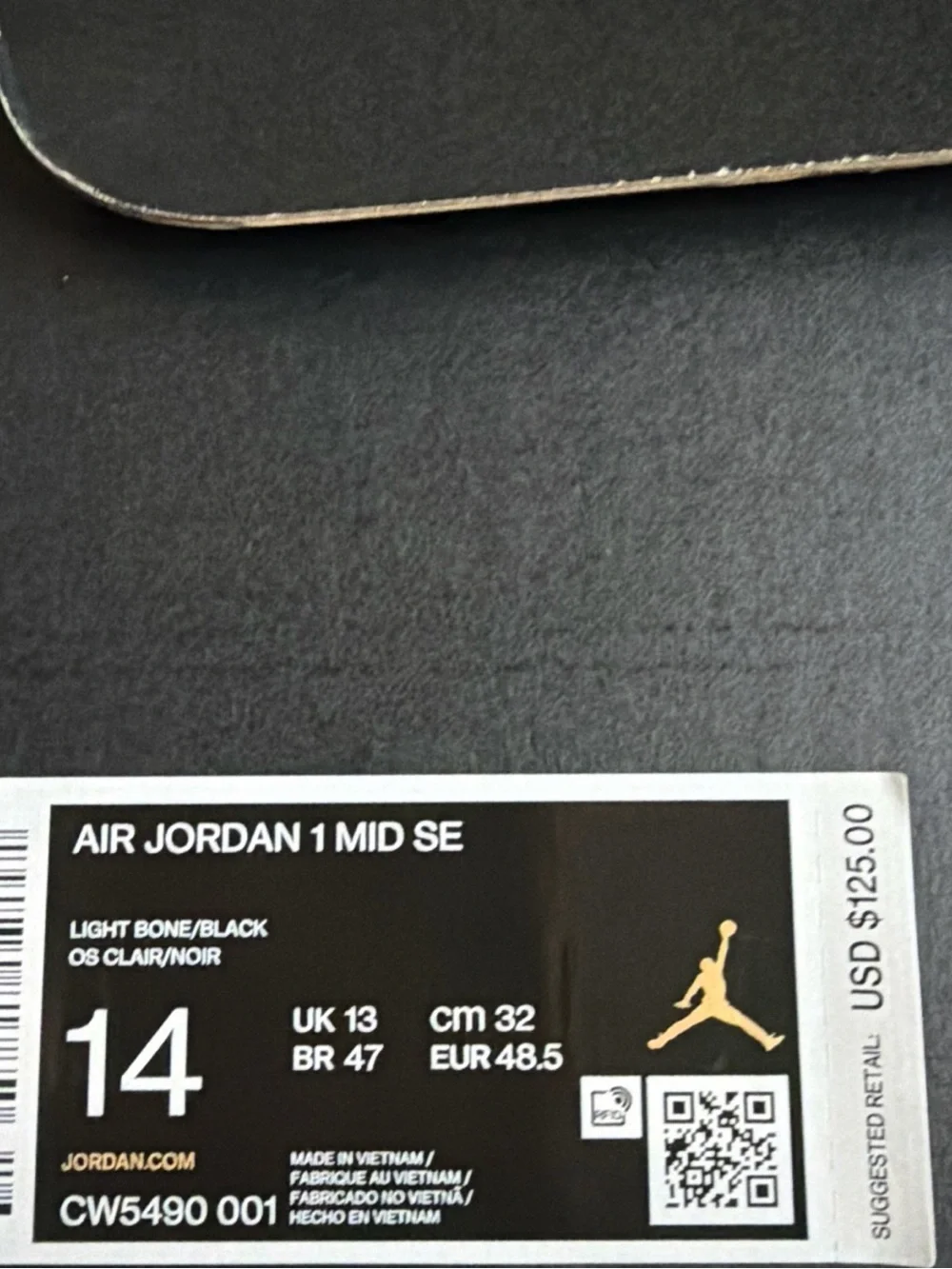 Jordan 1 Mid Men’s Sneakers - Black, White & Blue